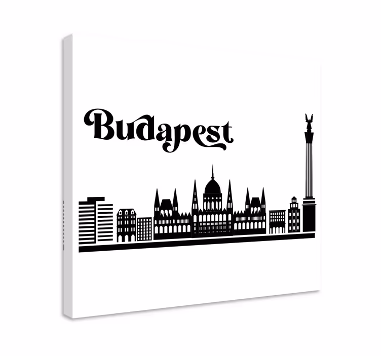 Tableau villes et pays vue de budapest - TenStickers