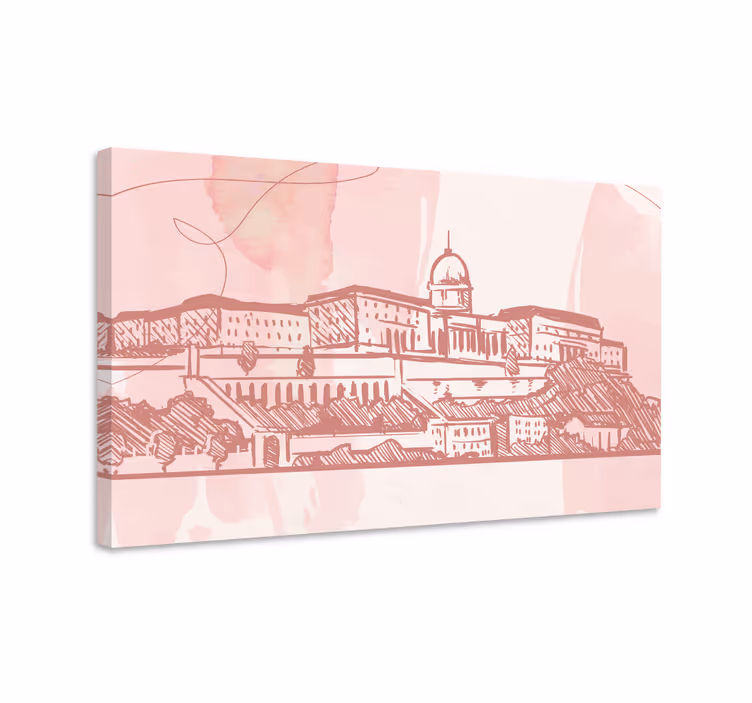 Tableau villes et pays contour historique des villes - TenStickers