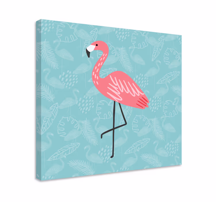 Tableau animaux flamant debout avec grâce - TenStickers