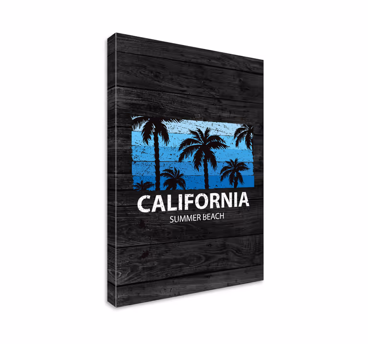 Tableau salon Affiche de plage dété californienne - TenStickers