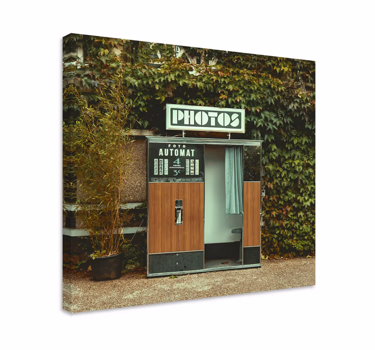 Cadre jeux vidéo cabine photo vintage - TenStickers