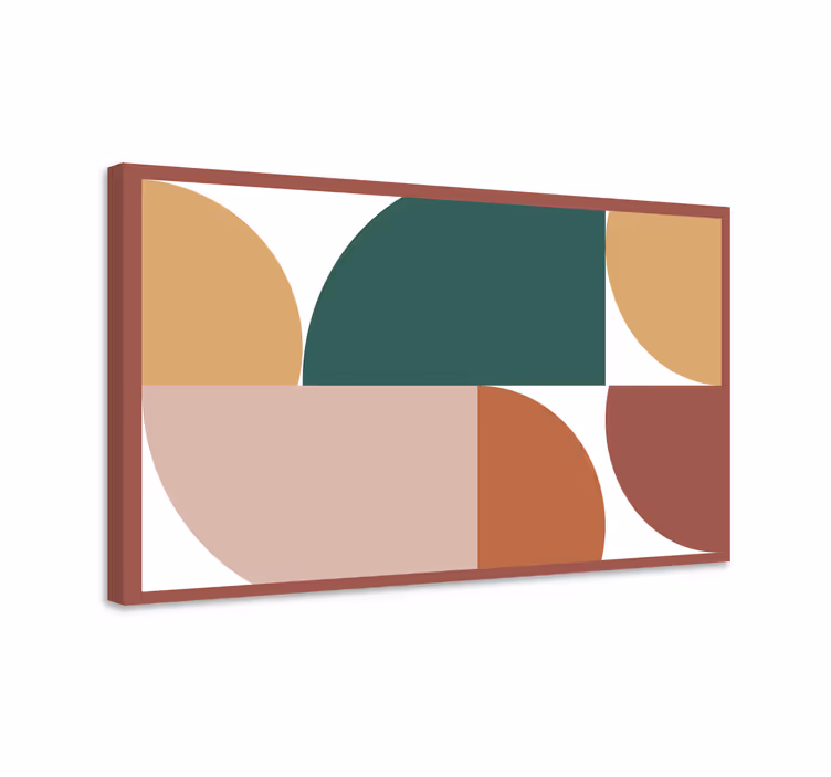 Tableau géométrique Formes de motifs abstraits - TenStickers