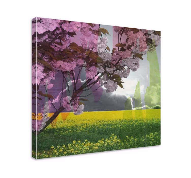 Tableau fleurs et plantes scène florale en fleurs - TenStickers