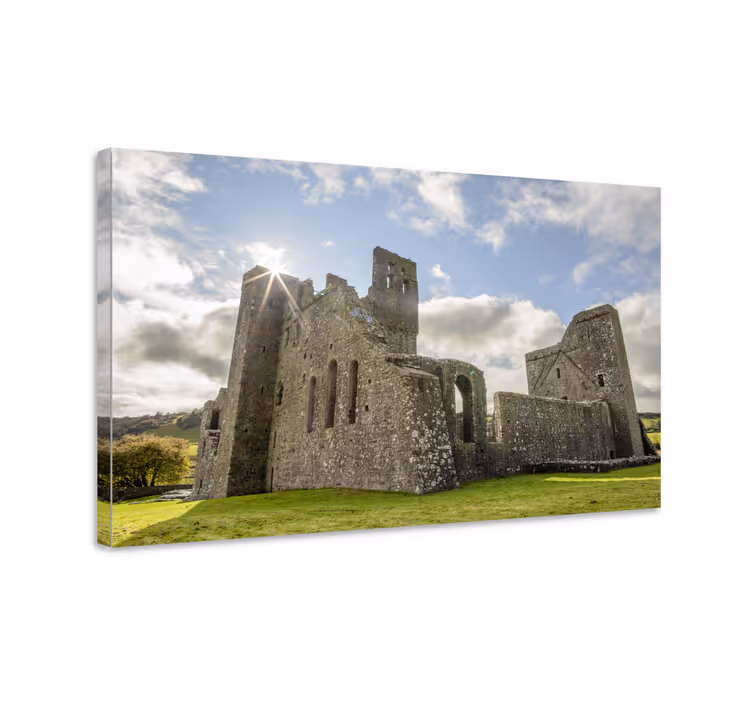 Tableau villes et pays ruines de pierre antiques - TenStickers