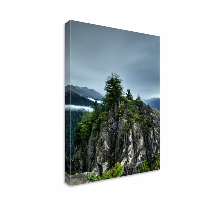 Tableau paysages paysage de sommet montagneux - TenStickers