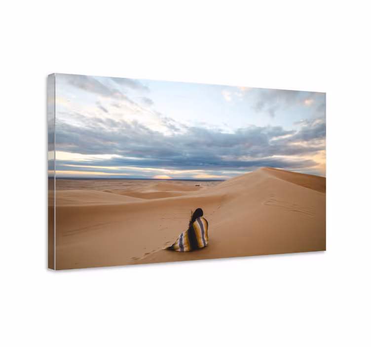 Tableau paysages solitude du désert - TenStickers