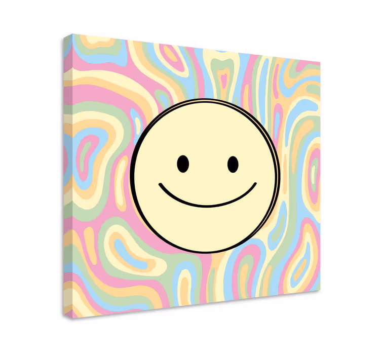 Tableau motivation motif visages souriants - TenStickers