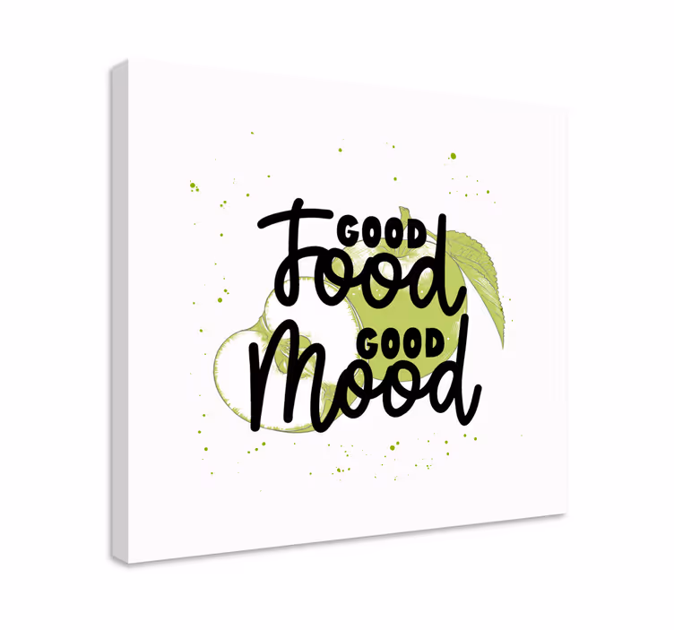 Tableau citation bien manger, bien se sentir - TenStickers