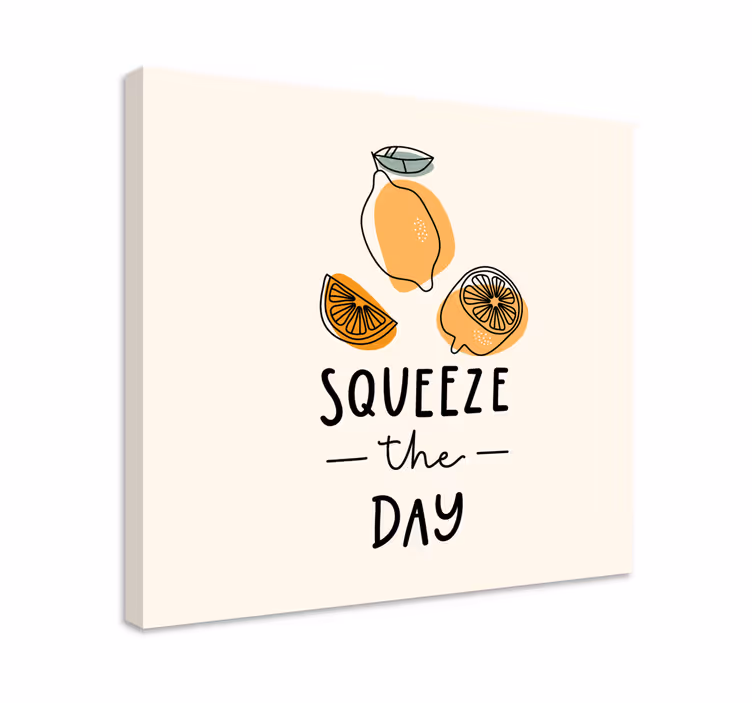 Tableau fruits pressez la journée - TenStickers