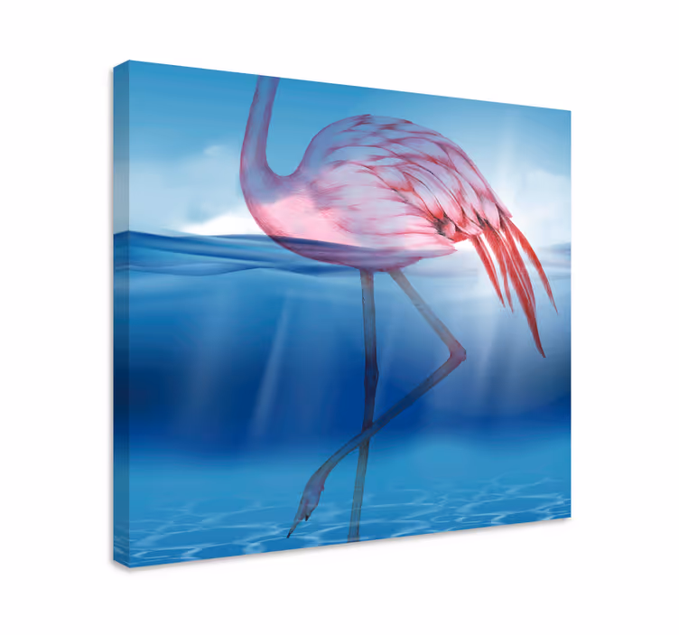 Tableau oiseaux pose élégante de flamant - TenStickers