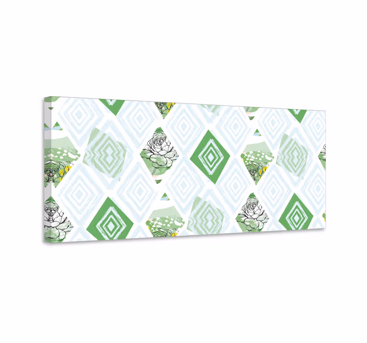 Tableau végétal Fleurs de printemps abstraites - TenStickers