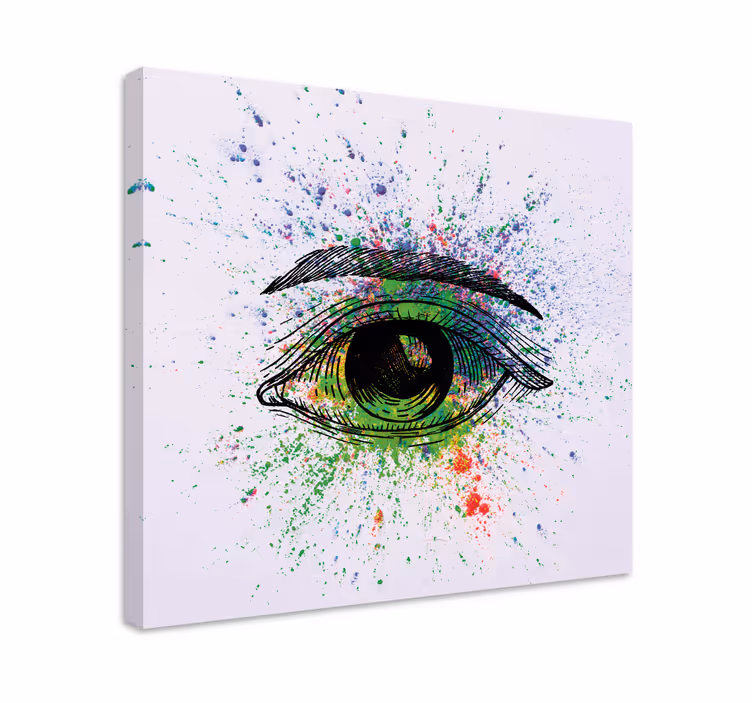 Tableau moderne Yeux colorés abstraits - TenStickers
