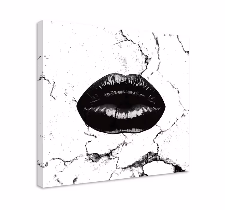 Tableau paysages lèvres noires audacieuses - TenStickers