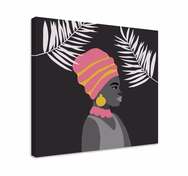 Tableau moderne Style graffiti femme africaine - TenStickers