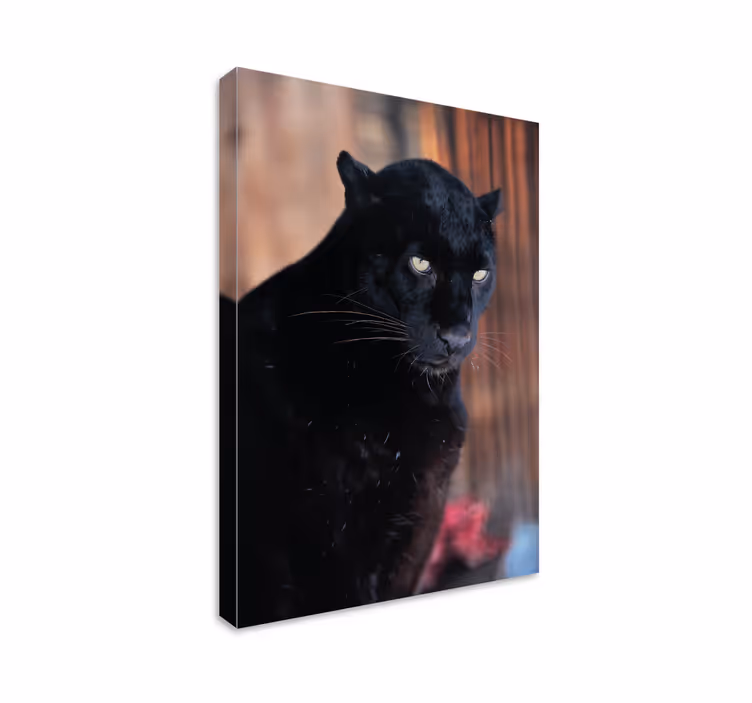Tableau 3d Léopard traque - TenStickers