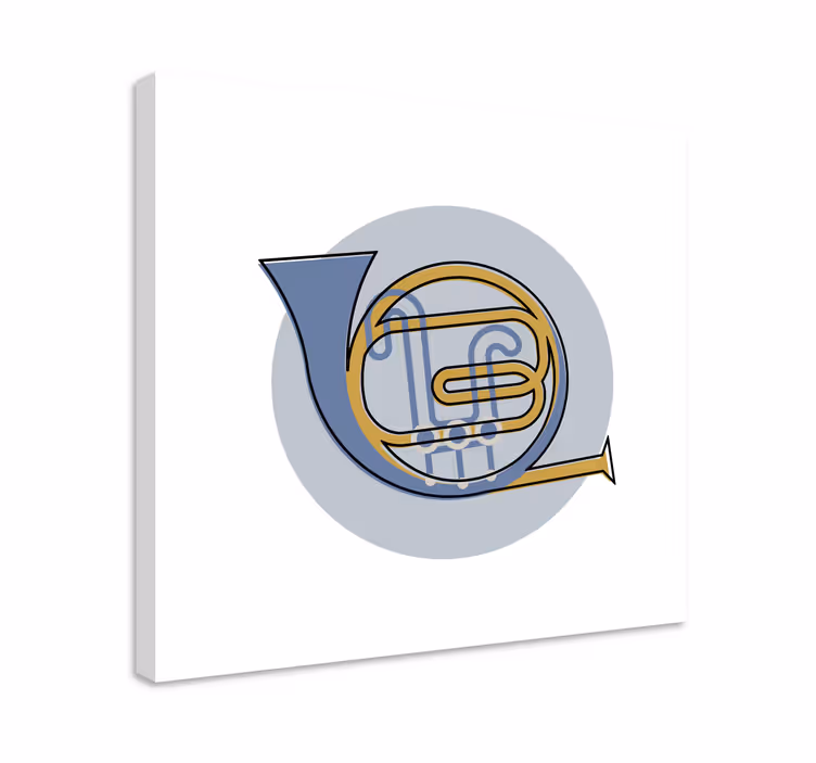 Tableau musique contour de cor d'harmonie - TenStickers