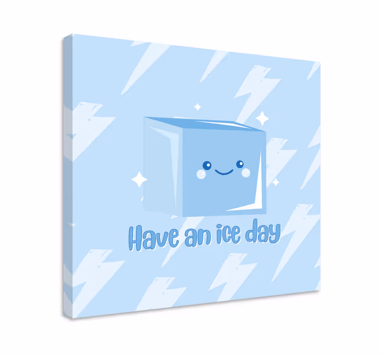 Tableau texte Conception de citation amusante de glaçons - TenStickers