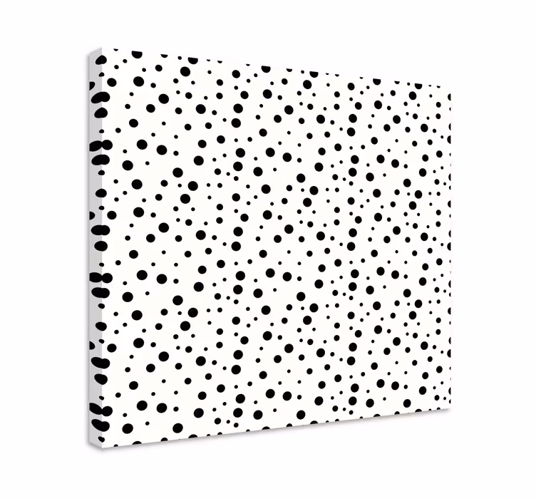 Tableau géométrique motif de points monochrome - TenStickers