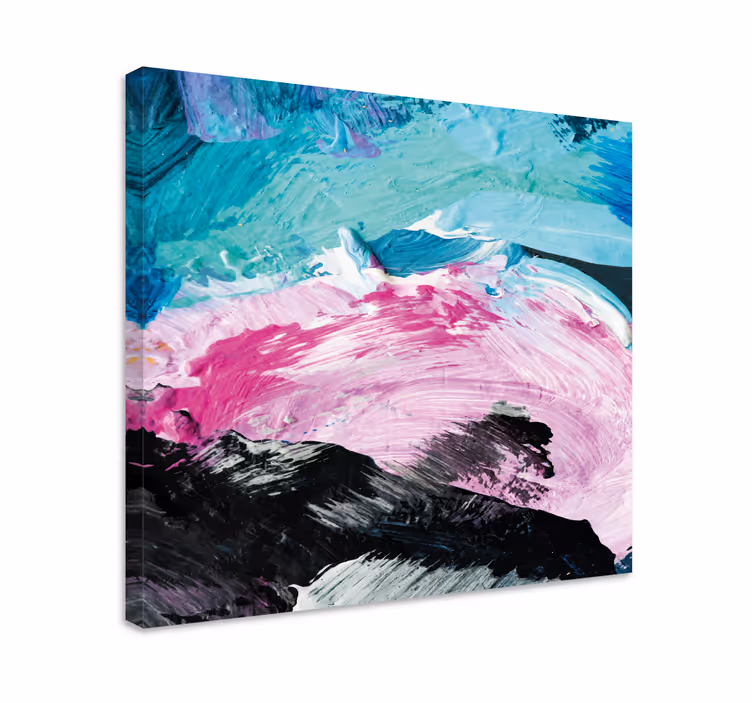 Tableau abstrait tourbillon de couleurs dynamiques - TenStickers