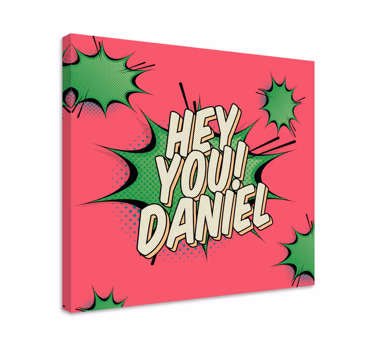 Tableau personnalisé Hé vous cool affiche de graffiti - TenStickers