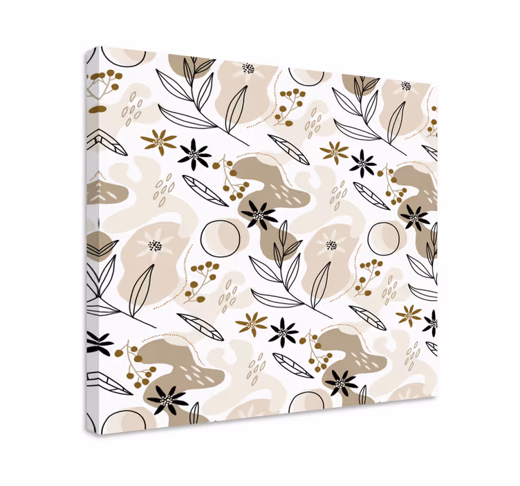 Tableau fleurs et plantes motif végétal stylisé - TenStickers