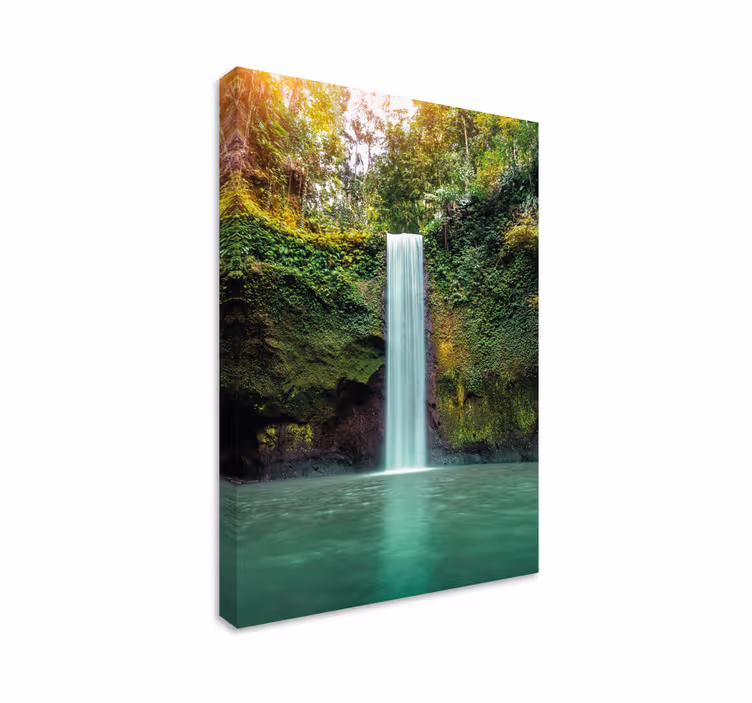 Tableau paysages cascade paisible - TenStickers