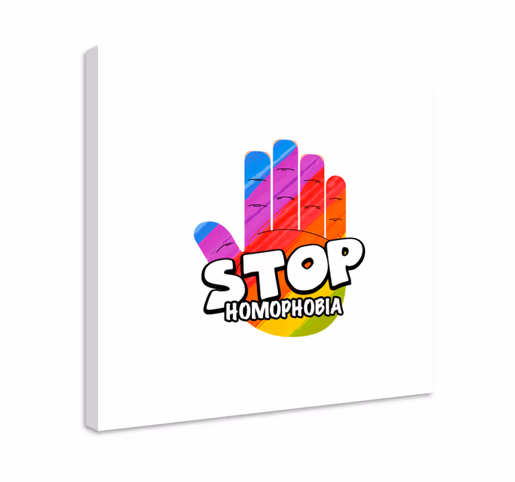 Tableau citation stop à l'homophobie - TenStickers