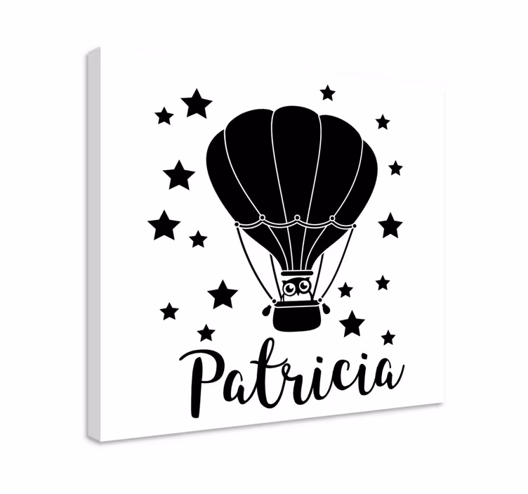 Tableau personnage montgolfière - TenStickers