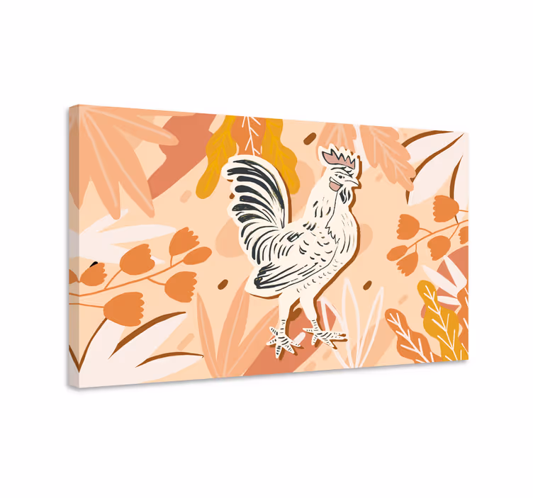 Tableau animaux portrait de coq charmant - TenStickers
