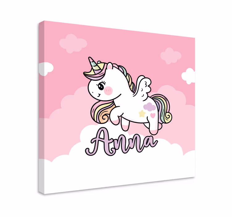 Tableau licorne fantaisie mignonne licorne - TenStickers