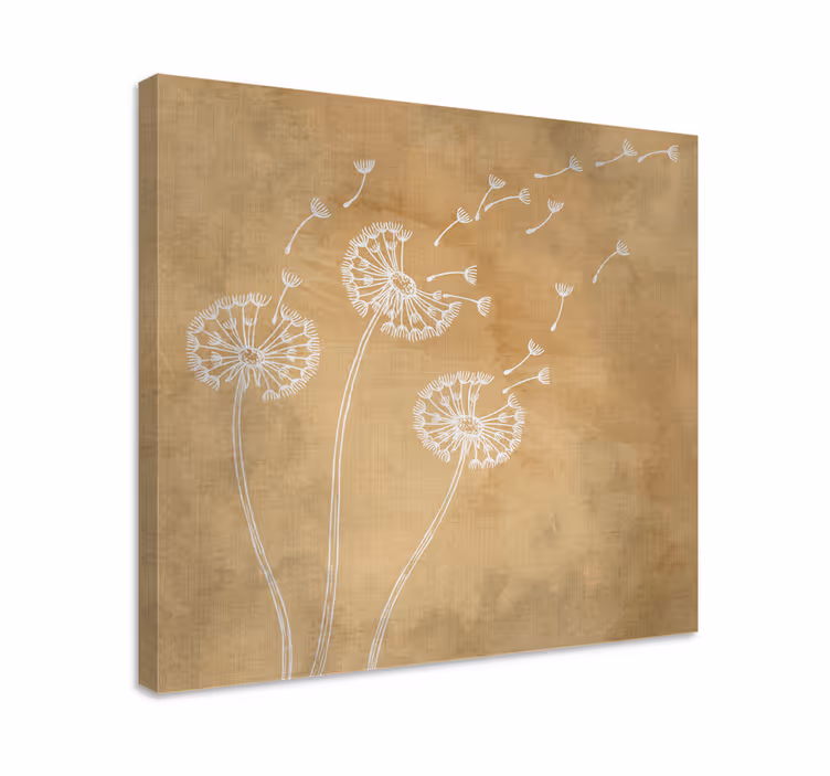 Tableau fleurs et plantes flux de graines de pissenlit - TenStickers