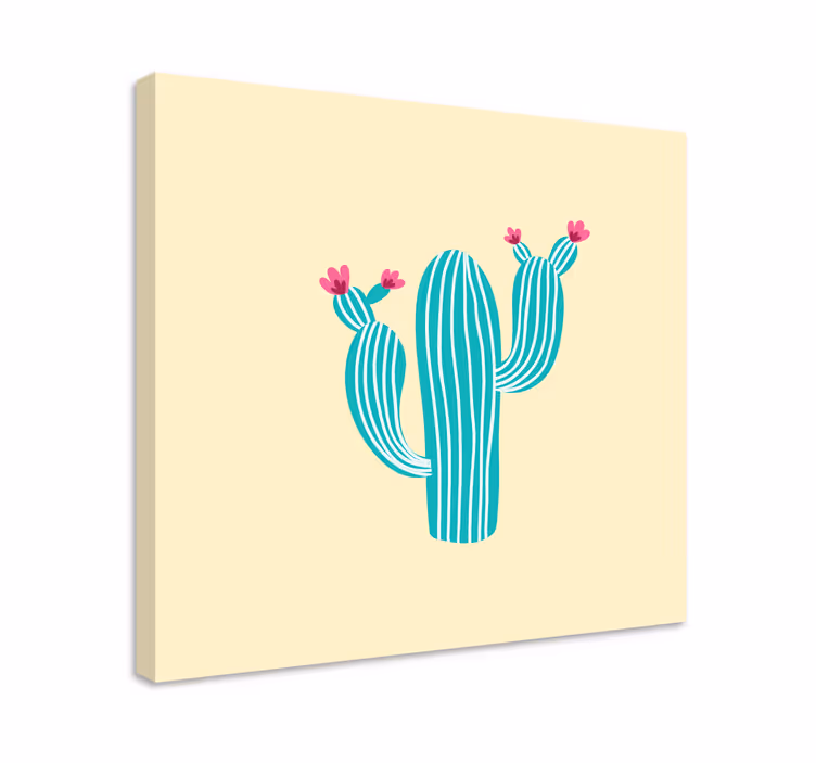 Tableau fleurs et plantes cactus avec fleurs - TenStickers