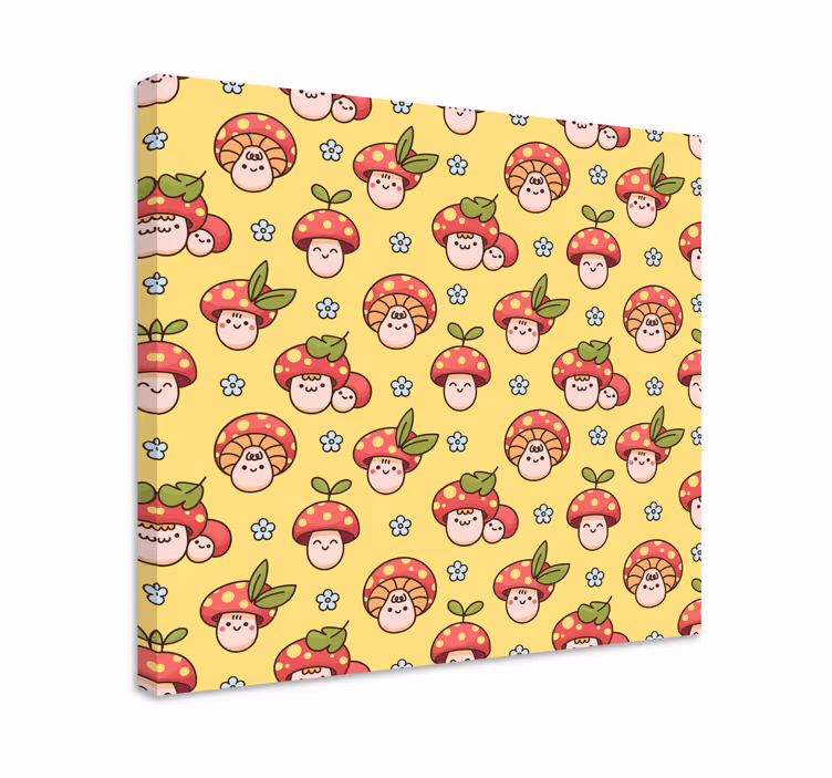Tableau personnages de champignons - TenStickers
