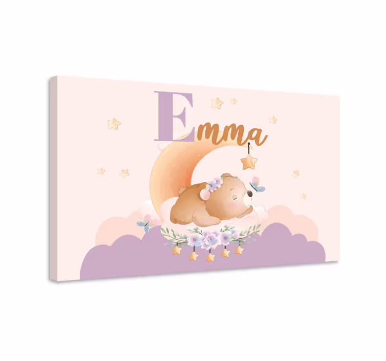 Tableau bébé rêves d'ourson - TenStickers