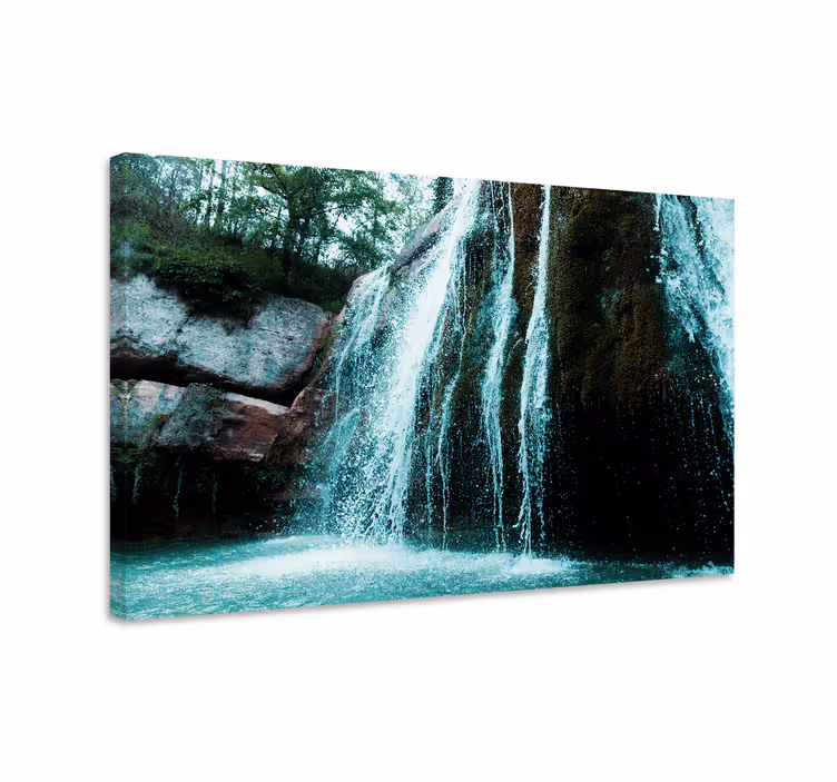 Tableau paysage Eau bleue pleine d'eau - TenStickers