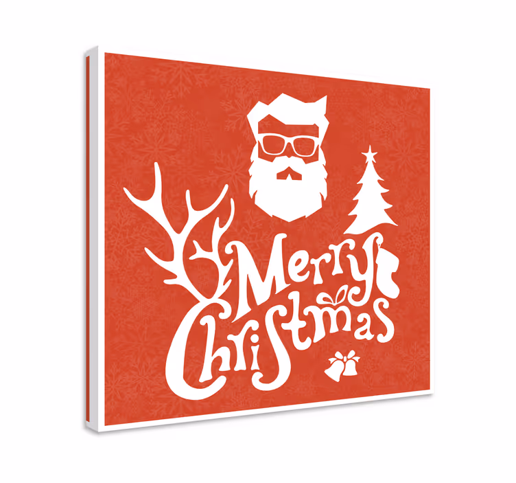 Tableau de noel Joyeux noël hipster - TenStickers