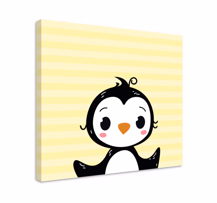 Tableau animaux pingouin adorable - TenStickers