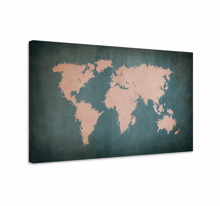 Tableau carte du monde Style vintage de carte du monde originale - TenStickers