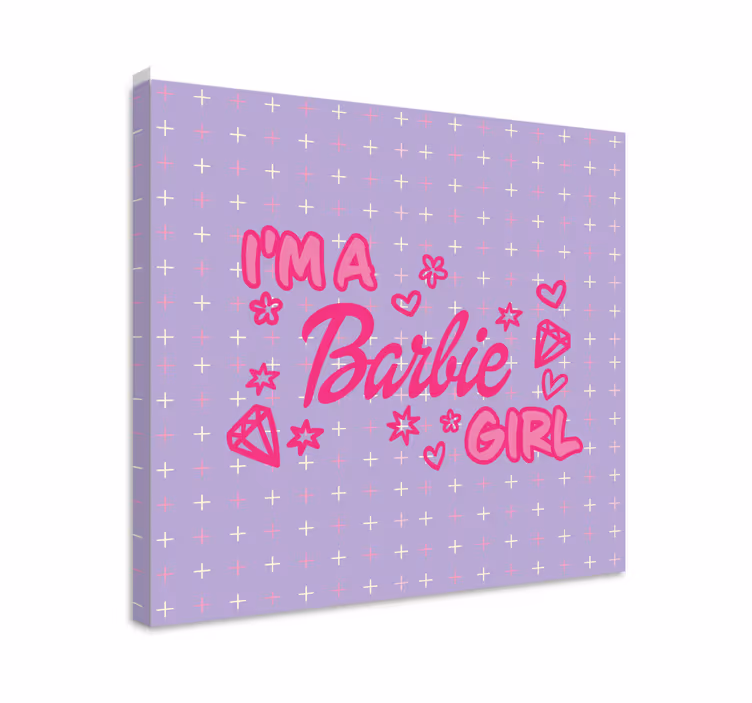 Tableau ados citation de barbie - TenStickers