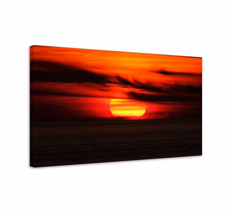 Tableau paysage Couleurs esthétiques du ciel rouge - TenStickers