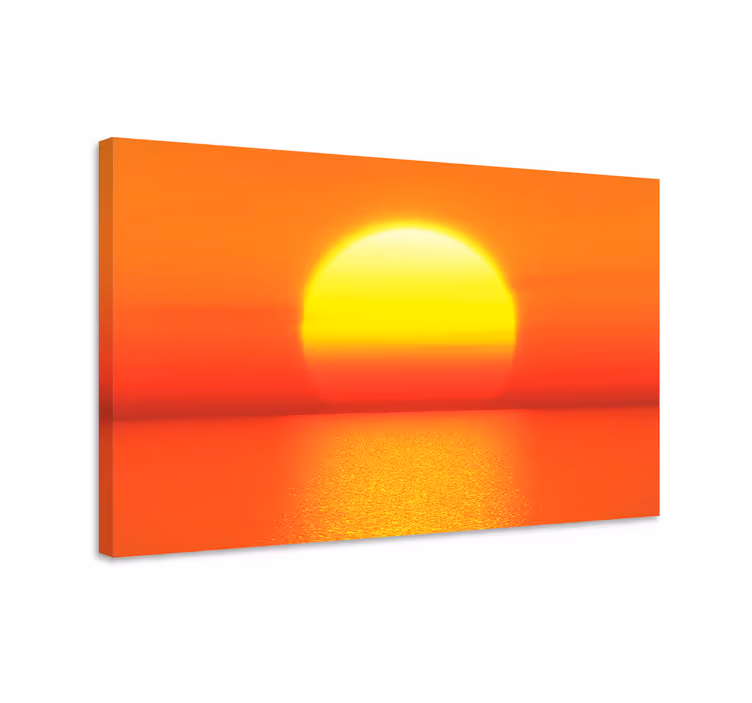 Tableau paysages crépuscule sur les marées - TenStickers