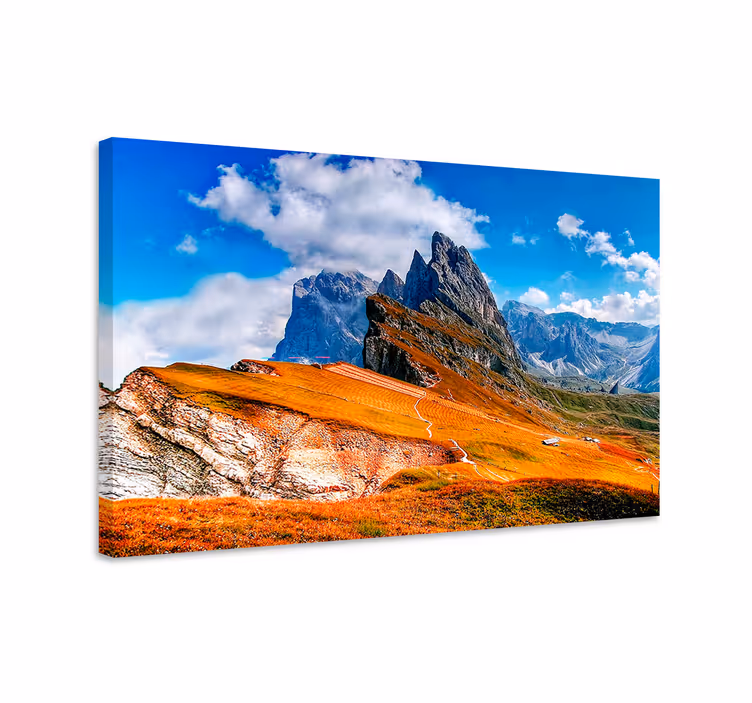 Tableau paysages chaîne de montagnes majestueuses - TenStickers