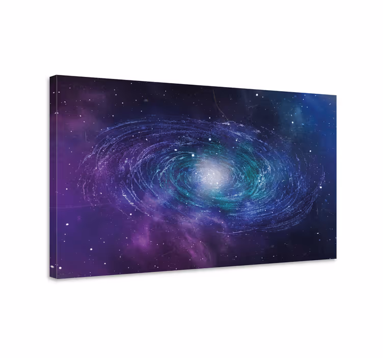 Tableau abstrait formation de spirales galactiques - TenStickers