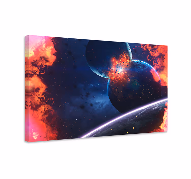 Tableau fleurs Événement de collision céleste - TenStickers