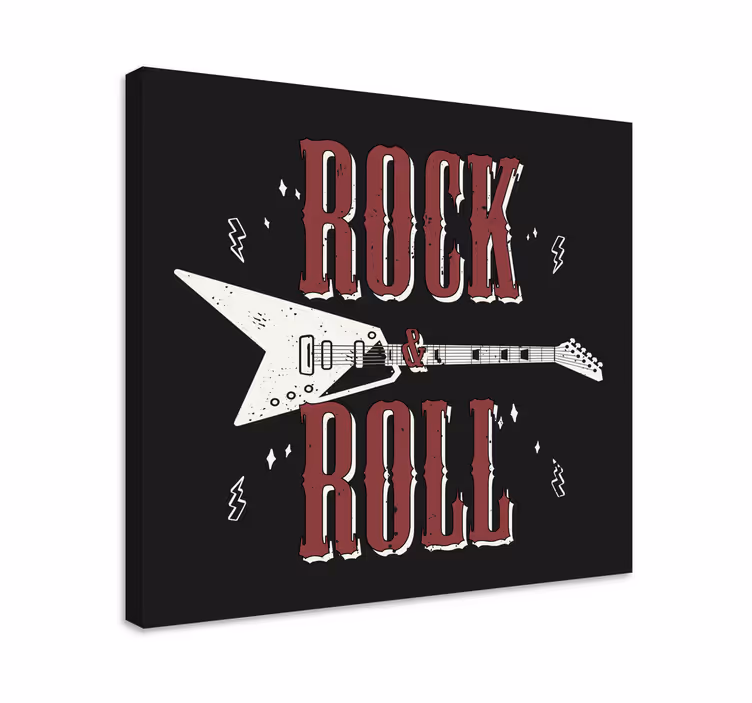 Tableau musique ambiance guitare électrique - TenStickers