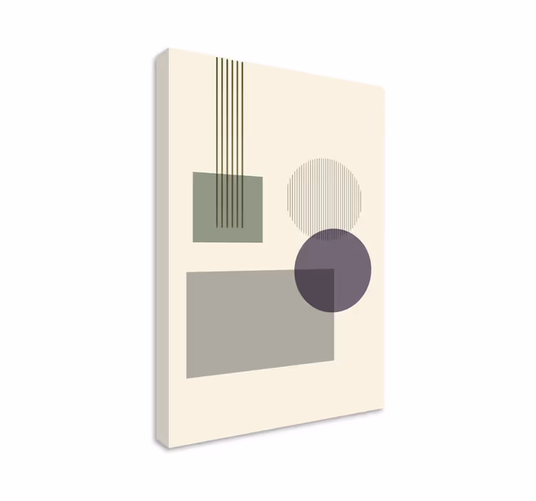Tableau moderne Formes géométriques douces - TenStickers