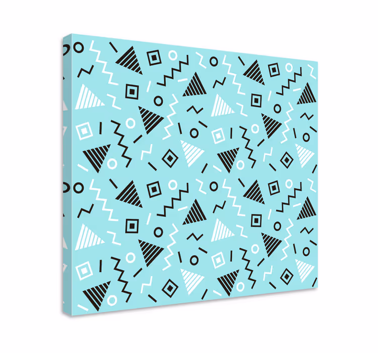 Tableau géométrique design de motif dynamique - TenStickers