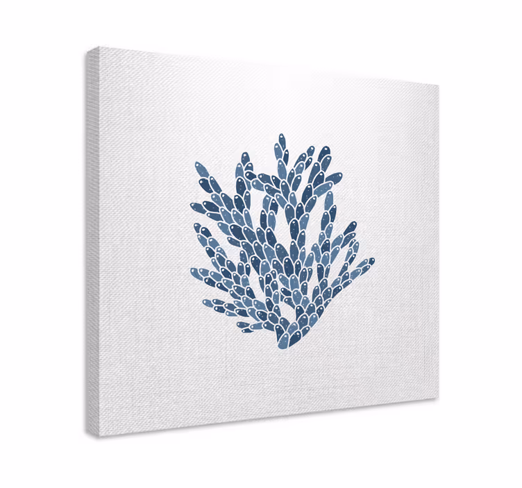Tableau abstraite Coraux modernes "style hampton" - TenStickers
