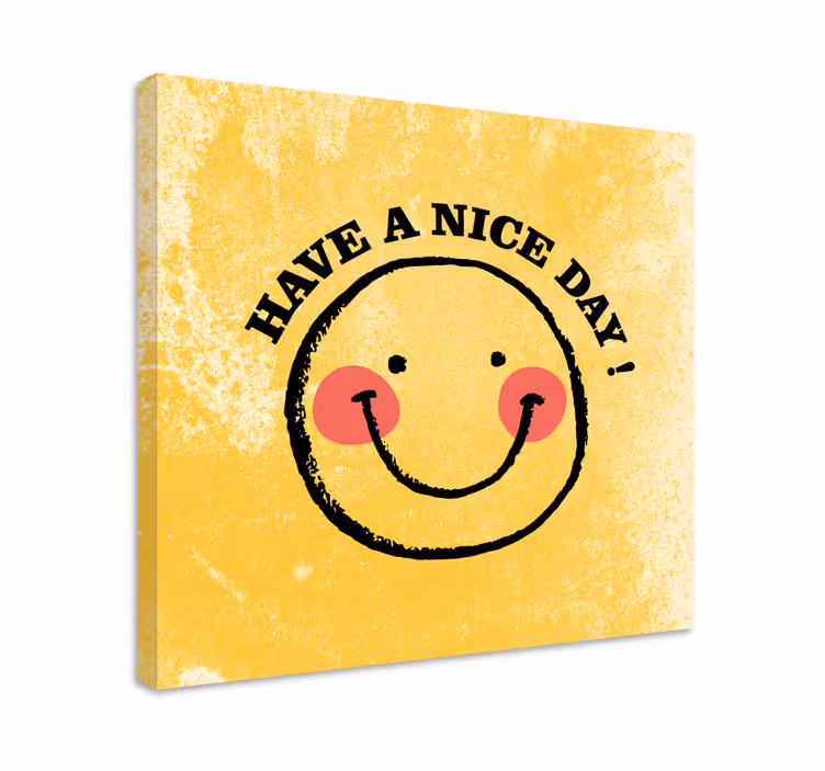 Tableau motivation Smiley avec phrase - TenStickers