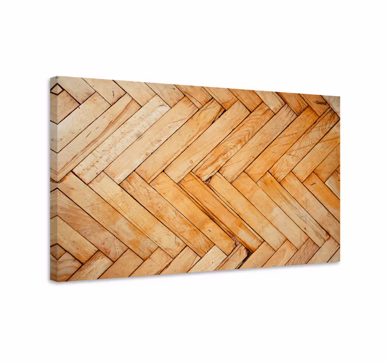 Tableau ornemental motif bois chevron - TenStickers